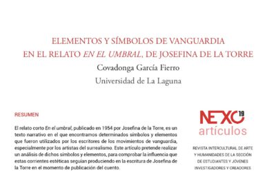 «Elementos y símbolos de vanguardia en el relato «En el umbral», de Josefina de la Torre», 2025